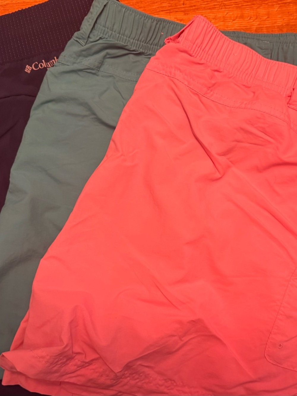 ⬇️⬇️⬇️ PRICE DROP‼️ 3 pack; Columbia Pink, Navy & Teal Outdoor Shorts